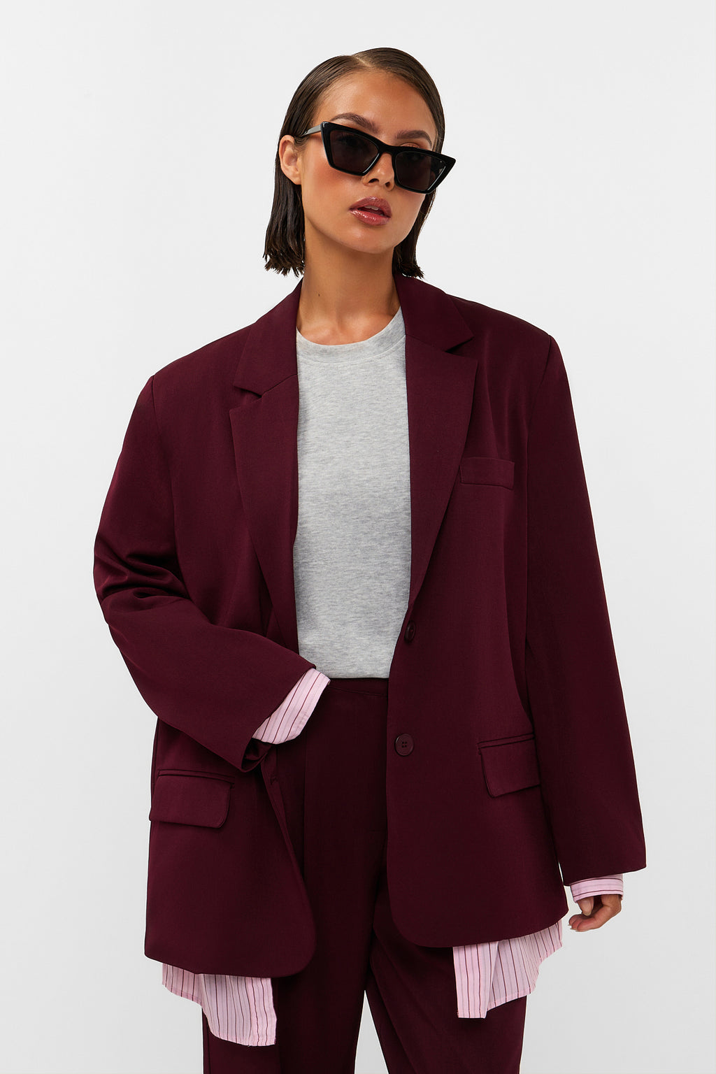Haven Blazer - Bordeaux