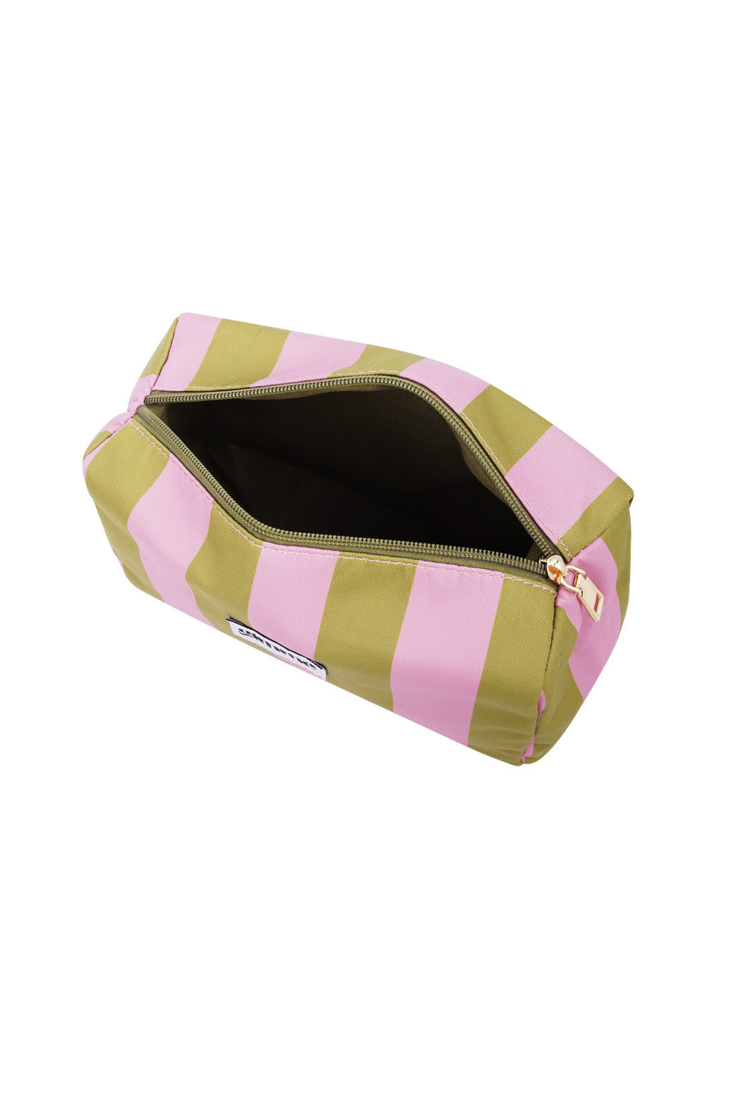 Toilettas - Gestreept Roze Groen -  - Bobbie Rose