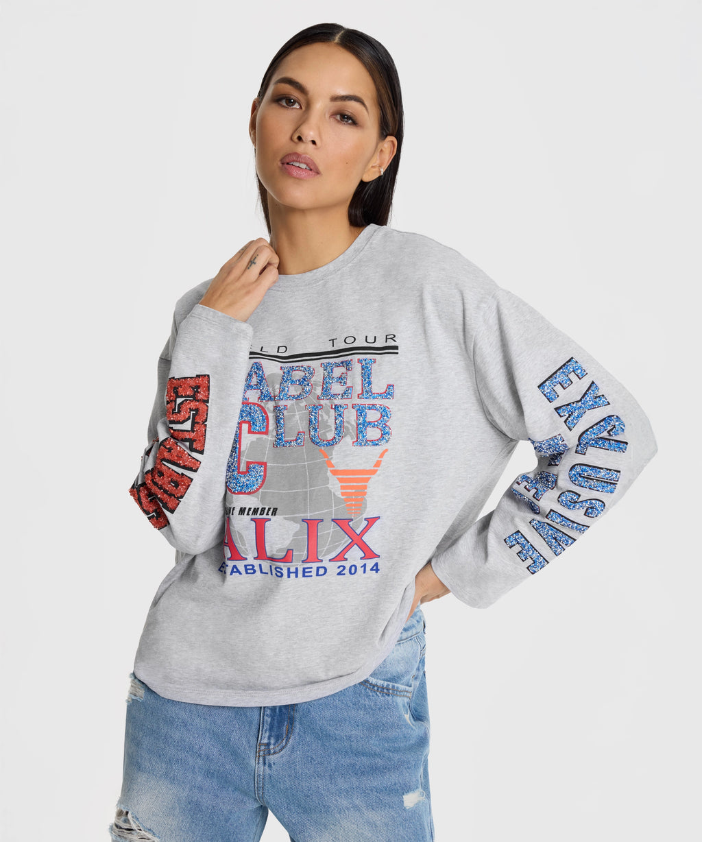 Fancy print longsleeve t-shirt -  - Bobbie Rose