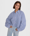 Fancy striped blouse -  - Bobbie Rose