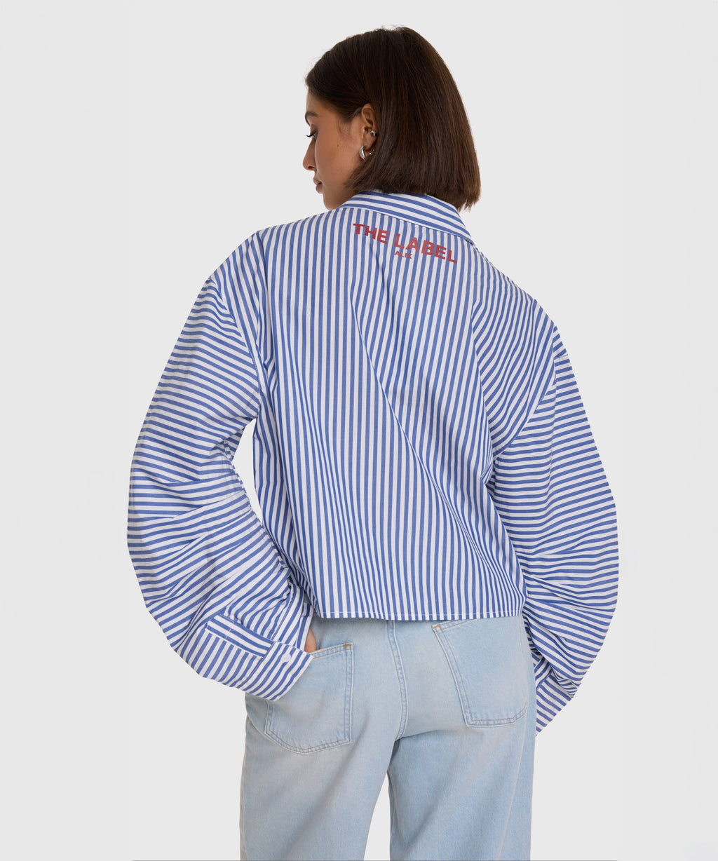Fancy striped blouse -  - Bobbie Rose
