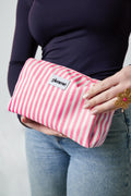 Toillettas - Gestreept Roze -  - Bobbie Rose