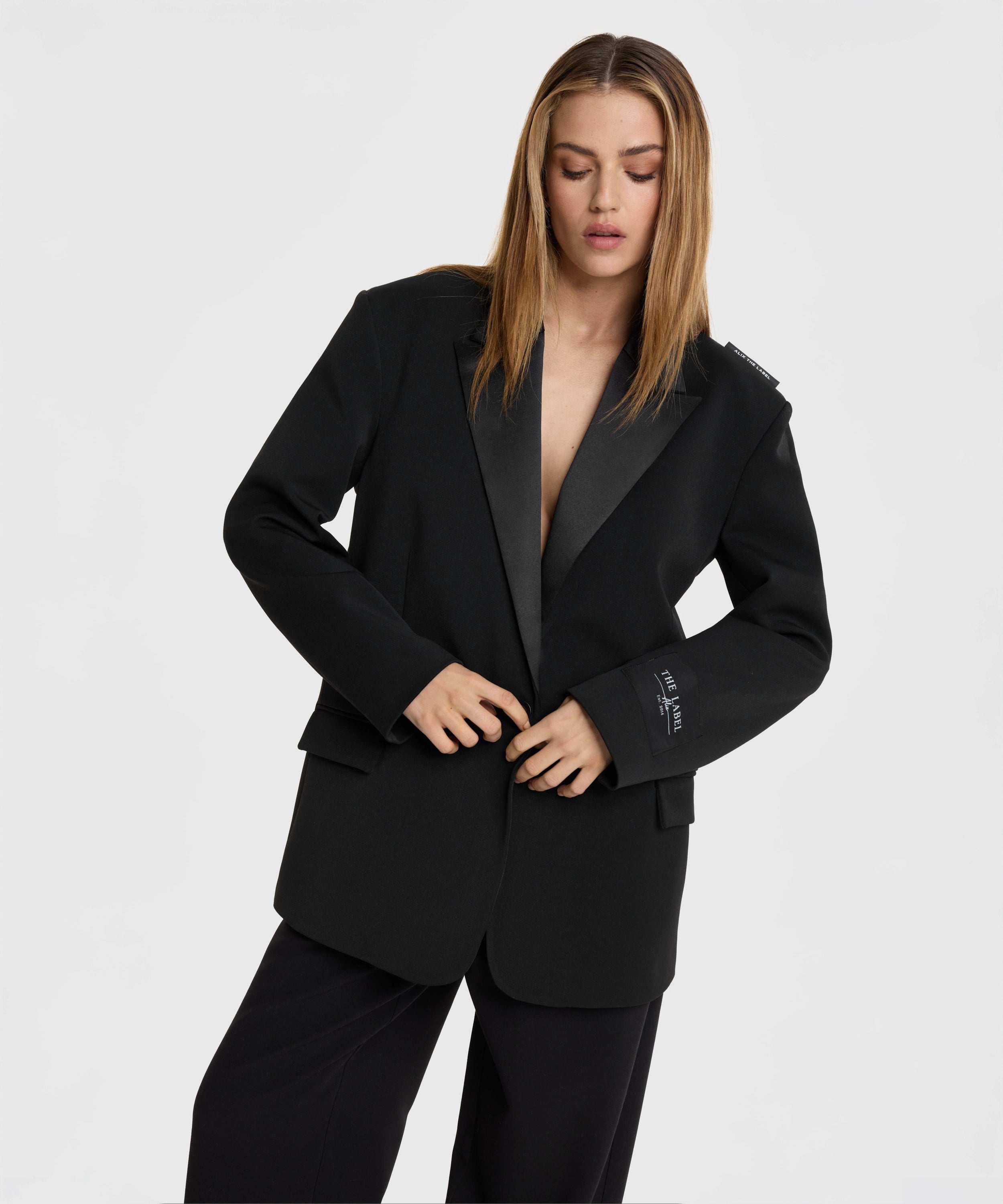 Oversized Mix Blazer -  - Bobbie Rose