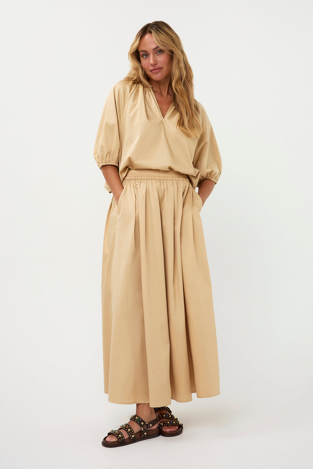 Sutton Skirt - Beige