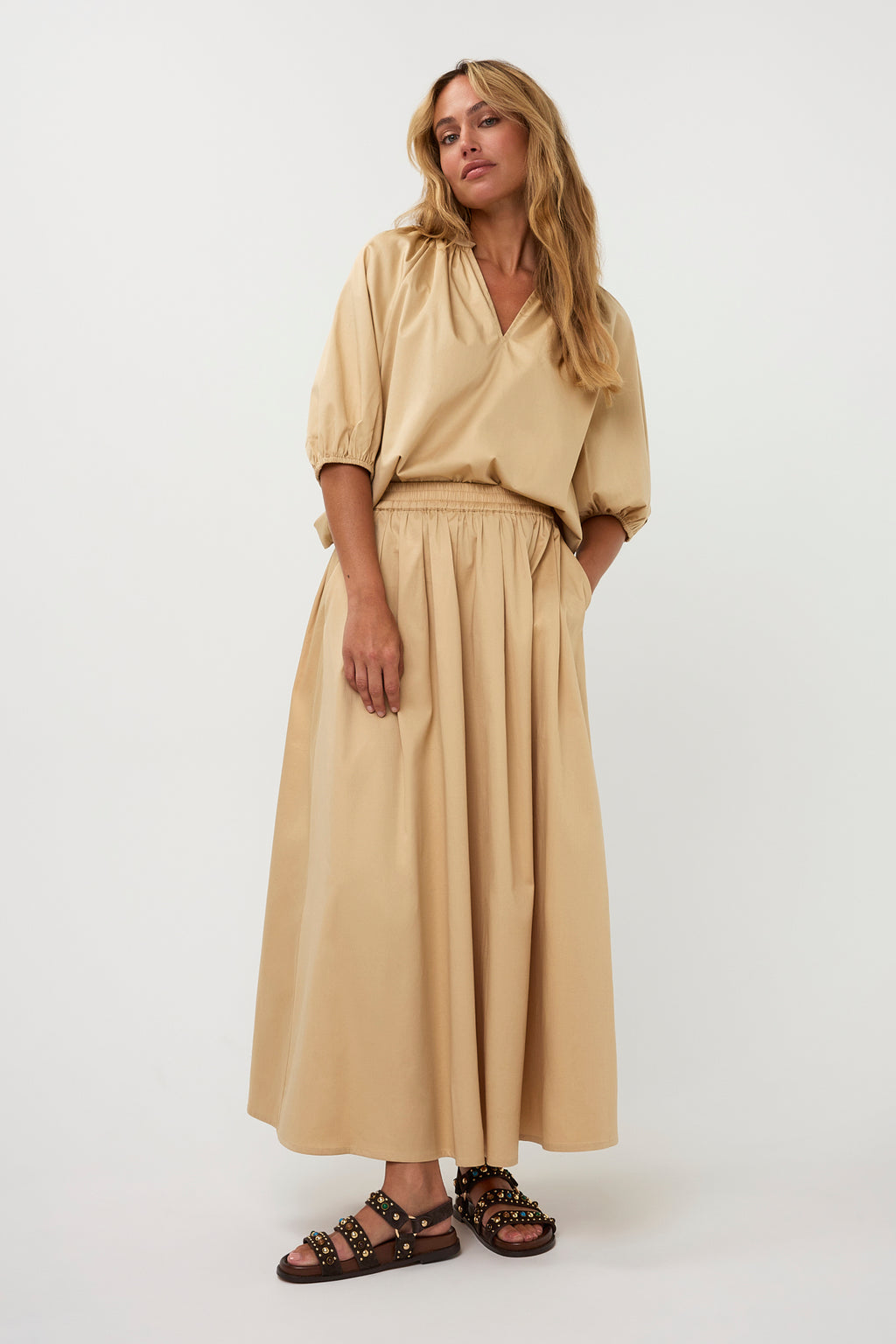 Sutton Skirt - Beige