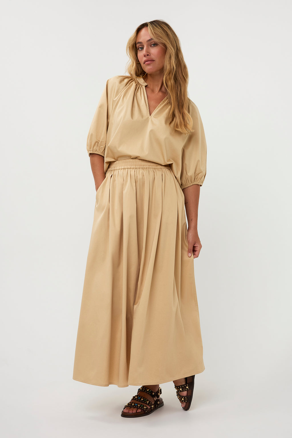 Sutton Skirt - Beige