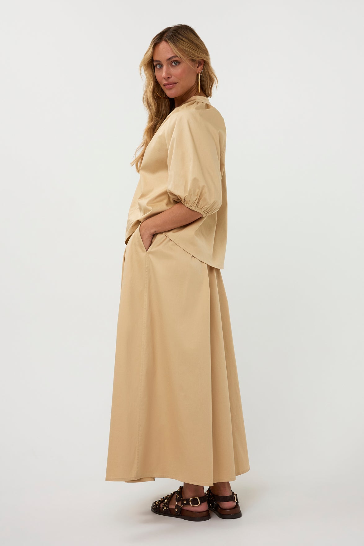 Sutton Skirt - Beige