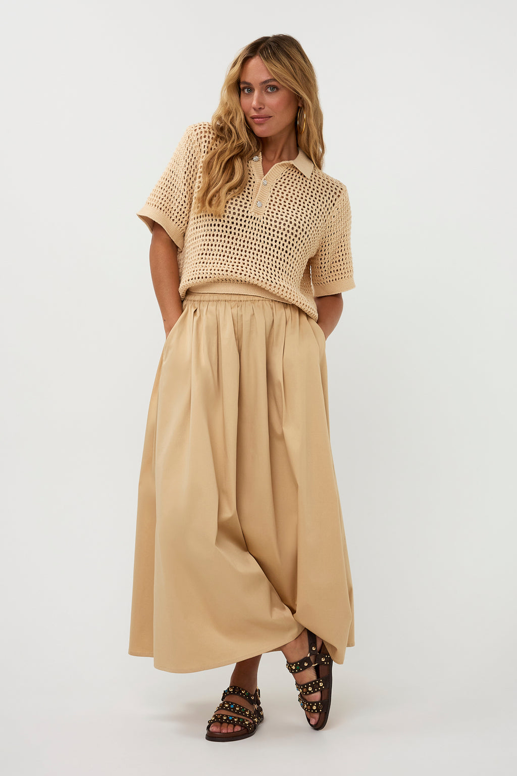 Sutton Skirt - Beige