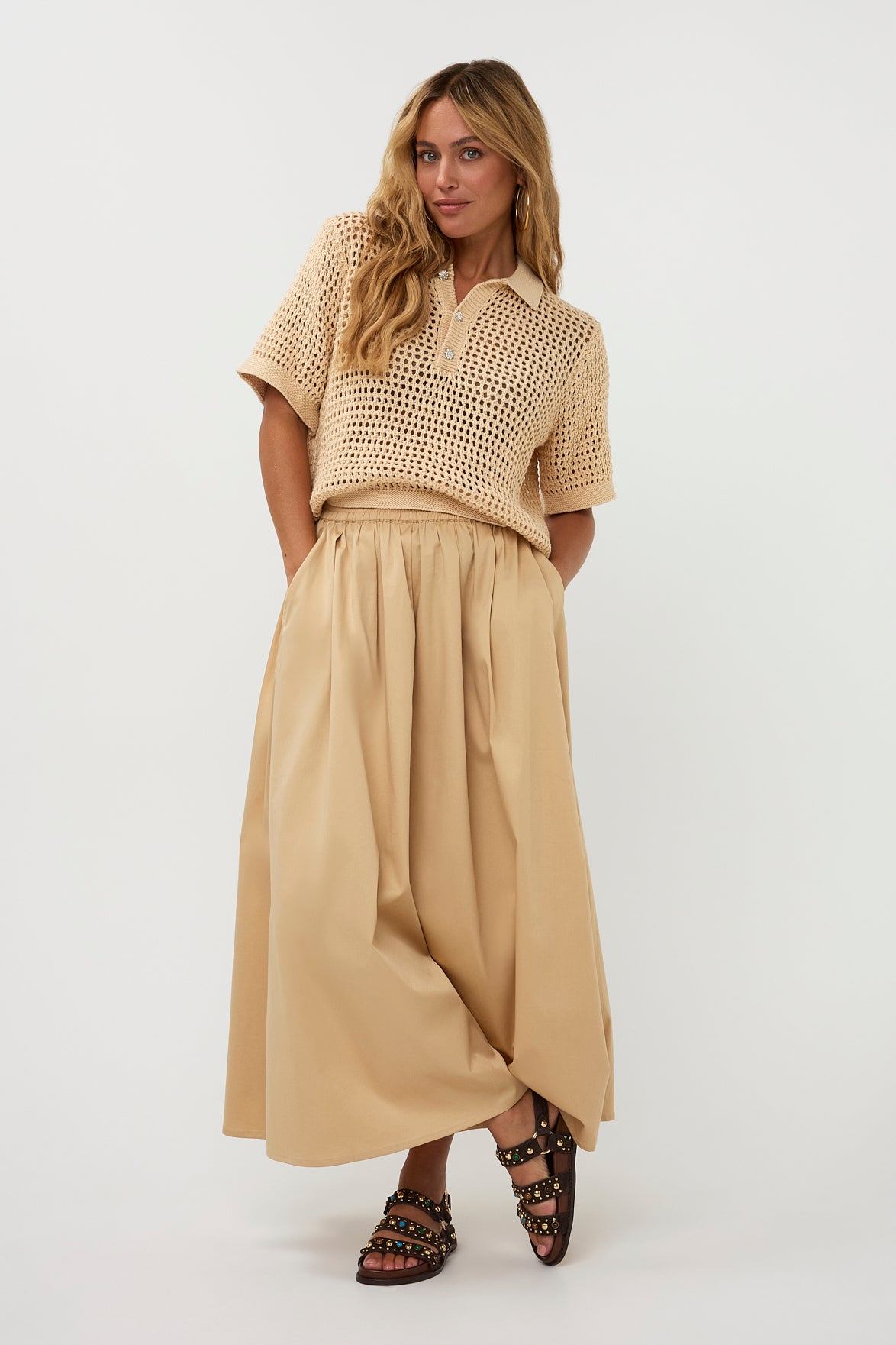 Sutton Skirt - Beige