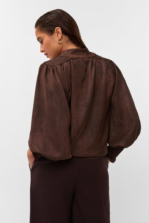 Lune Blouse - Brown