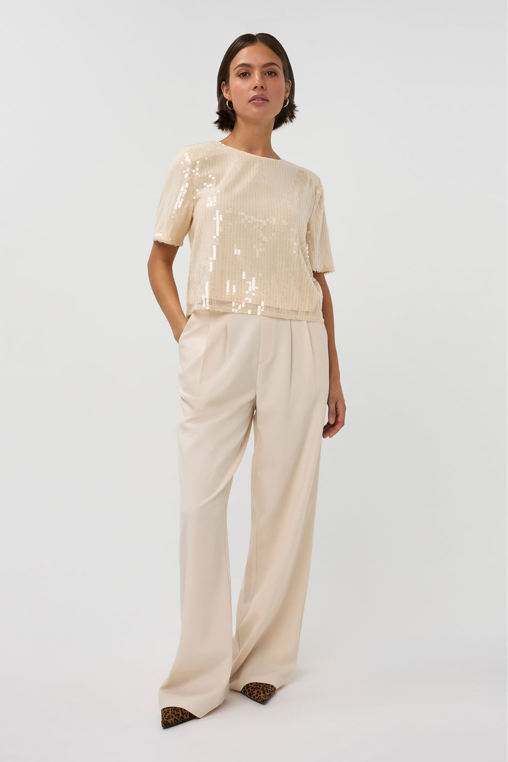 Jasmin Pants - Beige -  - Bobbie Rose