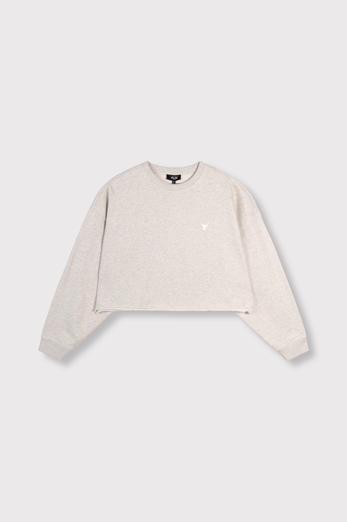 Back Print Sweater - Light Grey